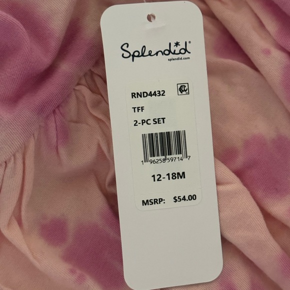 NWT Splendid Pink Tie Dye Dress and Matching Bloomers - Picture 6 of 6